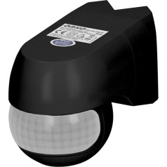 Judesio jutiklis 220st. 1200W, IP44, 3 montavimo tipai, juodas