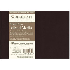 Strathmore Paper Softcover Toned Taned Mixed Media Art Journal, 8,5 