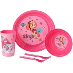 PAW PATROL 4620BL-5886 Pusryčių, pietų ir vakarienės rinkinys, rožinis