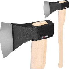 KOTARBAU® Kaltinis kirvis 1,8 kg Bendras ilgis 783 mm su medine rankena Kirvis, skirtas medžio skaldymui, kirvis Skaldymo kirvis Skaldymo plaktukas Medienos kapojimo kirvis