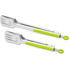 ALLWIN-HOUSEWARE W Premium 304 nerūdijančio plieno kepsninės suktukas, sunkiųjų pareigų nelimpančios BBQ grilio kepimo virtuvės žnyplės 9