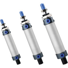 Pneumatinis cilindras, mini - Pneumatinis cilindras iš aliuminio MAL16/20/25/32/40 Typ 25-500 mm Hub Doppel wirken kleine Luftzylinder für automatische Ausrüstung (Spalva : 50mm Stroke, Dydis : MAL40)