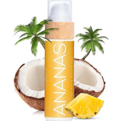 COCOSOLIS Pineapple Tanning Accelerator - organinis įdegio aliejus su vitaminu E ir ananasų aromatu greitam intensyviam įdegiui - įdegio stipriklis sodriam šokoladiniam įdegiui - maitinamasis kūno losjonas