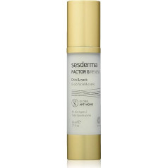 Sesderma | Factor G Renew Chin & Neck | 7 augimo faktoriai | Kolageno sintezė | Prieš senėjimą | Kova su raukšlėmis | Jauninimas | 50 ml