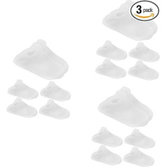 FRCOLOR 3 Sätze Selbstgemachte Silikonsocken Lotion Absorbierende Socken Fuß Fuß Fußerweichende Socken Fußpflegesocken Aus Fußzubehör Aus Kieselgel Weiß 3 Paare * 3