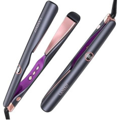 LANDOT Plaukų tiesintuvai ir garbanotuvai 2 in 1 - Twist Flat Curling Iron Pro Multi-Styler, skirtas garbanoti / banguoti / tiesinti plaukus