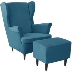 AQIGR 2 dalių sparno kėdės dangtelis su Osmanų apsauginiu dangteliu Stretch Armchair Throws Wing Chair Covers Cover Armchair Cover Tiger Chair Cover (spalva: #13)