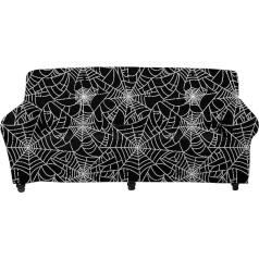 ‎Uoimag UOIMAG Sofos dangtelis Stretch Spider Web Sofa Slipcover Couch Protector Home Decor Covers 3 Seater