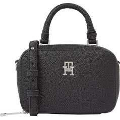 Tommy Hilfiger moteriška rankinė per petį Emblem Trunk Small, juoda, vieno dydžio, juoda (juoda)