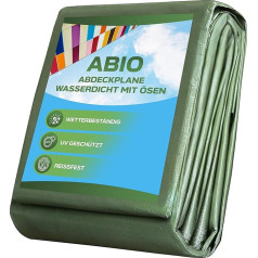 Abio tentas 6 x 12 m žalias 90 g/m² Neperšlampamas tentas su kilpomis Tentas Tentas Tarpaulinas Audinys Tarpaulinas Apsauginis tentas Tentas Tarpaulinas Sodo mediena Sodo baldai Kempingas žalias 90 g/m² 6 x 12 m