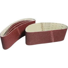 Bandschleifer-Schleifbänder, 5 Stück 100 x 610 mm Schleifband 4 x 24 Zoll Aluminiumoxid-Schleifpapier for Bandschleifer Körnung 60 80 120 240 for Schleifen, Schärfen (Größe: Körnung 80) (Dydis : Grit