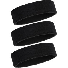 ONUPGO Sweatband galvos juosta vyrams ir moterims - 3 dalys / 6 dalys / 12 dalių Sportinės galvos juostos Drėgmės šalinimo sportinis medvilninis frotinis prakaito juosta Prakaitą sugerianti galvos juosta