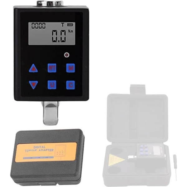 Drehmomentadapter, Hochpräzises Drehmomentmessgerät mit großem Bildschirm und elektronischer Digitalanzeige, einstellbarer Drehmomentmesser-Adapter, Universalschlüssel,Genaue Drehmomentmessung(TQA2-1