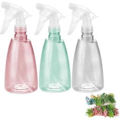 Tušti purškimo buteliai 500 ml vandens purškimo buteliukai su reguliuojama purškimo galvute Pakartotinai pripildomi plastikiniai purškimo buteliai augalams Sodininkystė Valymas Plaukų salonas 3 pakuotės