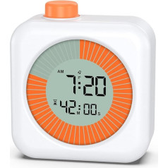 Skaitmeninis virtuvės laikmatis vaikams, skaitmeninis virtuvės laikmatis su LCD ekranu, 60 minučių atgalinio skaičiavimo produktyvumo laikmatis, laikmatis 