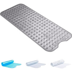 BedLooms Rutschfeste Badematte - Anti-Schimmel und Mehltau, Duschmatte, weiches Gummi, Badezimmermatten mit starken Saugnäpfen, griffig, Badematten für Badewanne und Dusche, einfaches Ablassen und