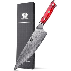 WILDMOK virėjo peilis, 20 cm Damasko 