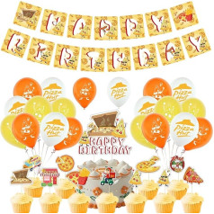 Gimtadienio dekoracijos Pica Gimtadienio balionai Pica Gimtadienio vakarėlio dekoracijos Pica Cake Topper Gimtadienio pica Gimtadienio girlianda Pica Balionai Dekoracijos Gimtadienio pica Vaikų gimtadienio dekoracijos