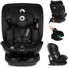 LIONELO Bastiaan RWF Kūdikių ir mažų vaikų automobilinė kėdutė 0-36 kg nuo 40-150 cm 360° kampu pasukama ISOFIX sertifikuota i-Size R129 naujausias standartas Priekinis ir galinis tvirtinimas Šoninė apsauga Visiškai reguliuojama