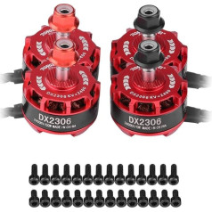 RC drono bešepetėlinis variklis, 4 vienetai DX2306 2400KV 2-4 S CW CCW metalinis variklis X210 X220 250 dronui