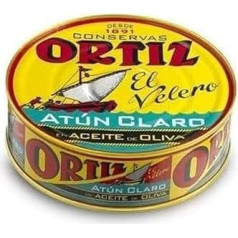 Ortiz El Velero Atún Claro - Tunas alyvuogių aliejuje, skardinė (1 x 600 g)