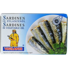 Sardinės augaliniame aliejuje / sardinės augaliniame aliejuje - 120 g