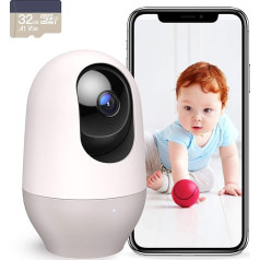 Kūdikių monitorius su SD kortele, kūdikių monitorius su kamera, 360° kamera, 