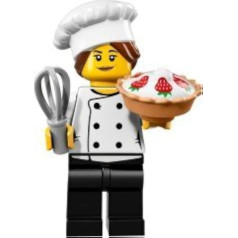 LEGO kolekcinės mini figūrėlės 17 serija 71018 - Gurmanų virėjas [laisvai] [laisvai] [laisvai] [laisvai