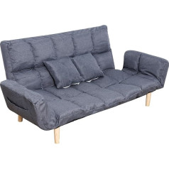 Wilitto Dviejų vietų sofa 54 colių modernios apdailos meilės sėdynės sofa gyvenamajam kambariui, dvivietė sofa su medinėmis kojomis miegamajam, pilka