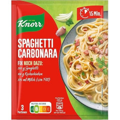 Knorr Fix Fix Spaghetti alla Carbonara be skonį gerinančių priedų 36 g