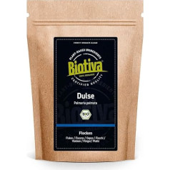 Dulsės dribsniai Organic 100 g - Palmaria Palmata - dumblis - raudonieji dumbliai - be priedų - supermaistas - sriubos įdėklo padažo įdaras - 100 % ekologiška - išpilstyta ir sertifikuota Vokietijoje 