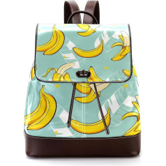 Banano lapų gražūs asmeniniai mokykliniai krepšiai knygų krepšiai paaugliams, įvairiaspalviai, 27x12.3x32cm, kuprinės kuprinės