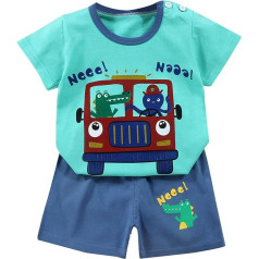 Drabužių rinkiniai berniukams, vasaros bėgimo kostiumas medvilninės kelnės su marškiniais rinkiniai Loungewear Vaikų drabužiai Havajų marškiniai šortai dviejų dalių vasaros apranga krikštynų gimtadienio šventei vestuvėms
