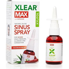 MAX Homeopatinis fiziologinis nosies purškalas su Capsicum, 1,5 fl oz