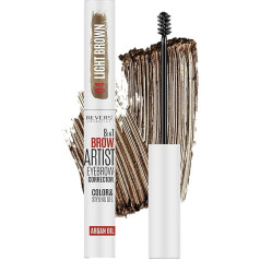 REVERS COSMETICS Brow Artist 8-in-1 Concealer Gel | paryškina ir patamsina spalvą | formuoja | suteikia apimties | akivaizdžiai pilnesni ir visada tvarkingi antakiai (04 Light Brown)