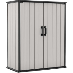 Keter Box Premier Tall 1400L talpos išoriniai matmenys W140xH170xD73,6cm Vandeniui atsparus, atsparus oro sąlygoms