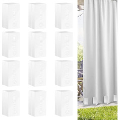 Lauko užuolaidų svoriai Plastikiniai įvynioti Heavy Duty Patio Pergola Cabana Gazebo Magnetinis kvadratinis dugnas Stiprus vėjas Lauko užuolaidos Uodai
