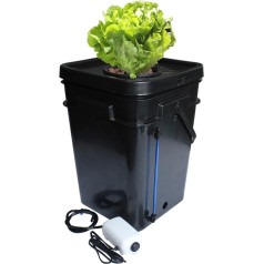 Hidroponinė auginimo sistema 15L 20L pilnas kvadratinis vazonas DWC hidroponikos sistema Cloner Bucket Indoor Garden Soilless auginimo ir sodinukų produktai (20L)