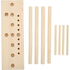 Hztyyier Bow Makers Lankų kūrėjai Lentų lankų kūrėjas Lankų kūrėjas įrankis su medine lenta Lazdelės vainikams, lankams, korsažams, vakarėlių dekoracijoms
