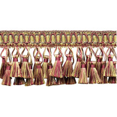 Lavish Wine (sodriai raudona), 3 colių dviejų lentynų kutai su kutais - Carmine Rose 1253 (Parduodama po metrą)