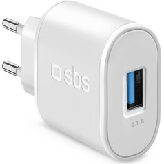 SBS USB-A 10 W tinklo įkroviklis - baltas