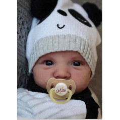 BABESIDE Reborn berniukų lėlės 20 colių Aiden Realistinis kūdikis lėlė Lifelike Baby Doll Audinys lėlės audinio kūnas Reborn lėlės naujagimių nekilnojamojo kūdikio lėlės Realus išvaizdą Atviros akys