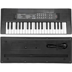 Elektrinio fortepijono įrašymo funkcija fortepijono mikrofonui su 37 klavišais Muzikos instrumentas 2 garsai, 16 dainų, 4 ritmai, 4 būgnai