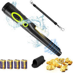 BJR Pinpointer IP68 atsparus vandeniui 10 m su 2 nešiojamaisiais akumuliatoriais Oranžinis metalo detektorius Auksas Sidabras Monetos Įrankis mažiems vaikams Suaugusiems Juoda