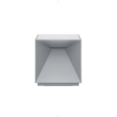 SIGOR Nutalis Dimmable Cube-Shaped LED Battery Table Lamp Indoor & Outdoor IP54 Splash-Proof Height 10 cm Rechargeable with Easy-Connect Puk 9 Hours Lighting Time Fog Grey