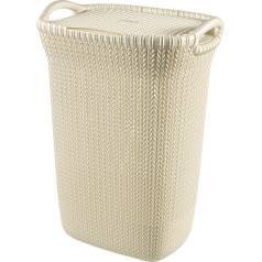 Lininė / skalbinių krepšys Knit 57L cream