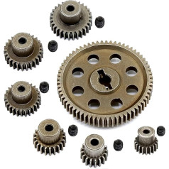 ROJDFCNBW Maitinimo perdavimo pavaros Metalinė 64T Diff pagrindinė pavara ir 17T-29T variklio krumpliaratis 7 pakuotės