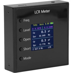 Automatinis LCR testeris, kondensatoriaus, induktoriaus ir varžos matavimo prietaisas su 1,54 colio spalvotu ekranu, 1200 mAh ličio baterija, 3,5 mm sąsaja, 4 kryptimis besisukantis ekranas