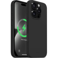 Crong Dėklo spalvotas dangtelis magnetinis iphone 16 pro max magsafe (juodas)