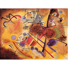 Wee Blue Coo Wassily Kandinsky abstraktus maža svajonė raudona sena tapyba meno spausdinti plakatas sienos dekoro 12X16 colių